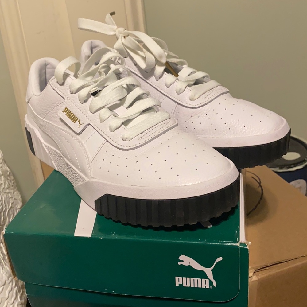 PUMA Cali Women’s black & white sneakers